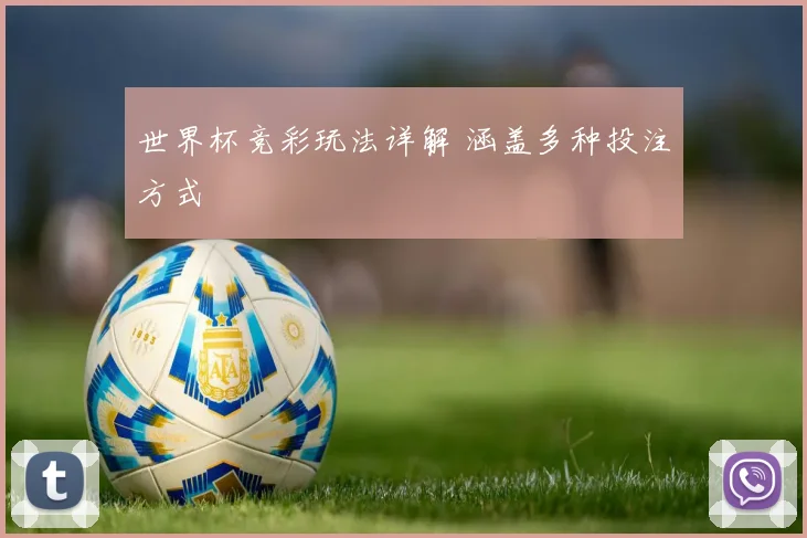 世界杯竞彩玩法详解 涵盖多种投注方式